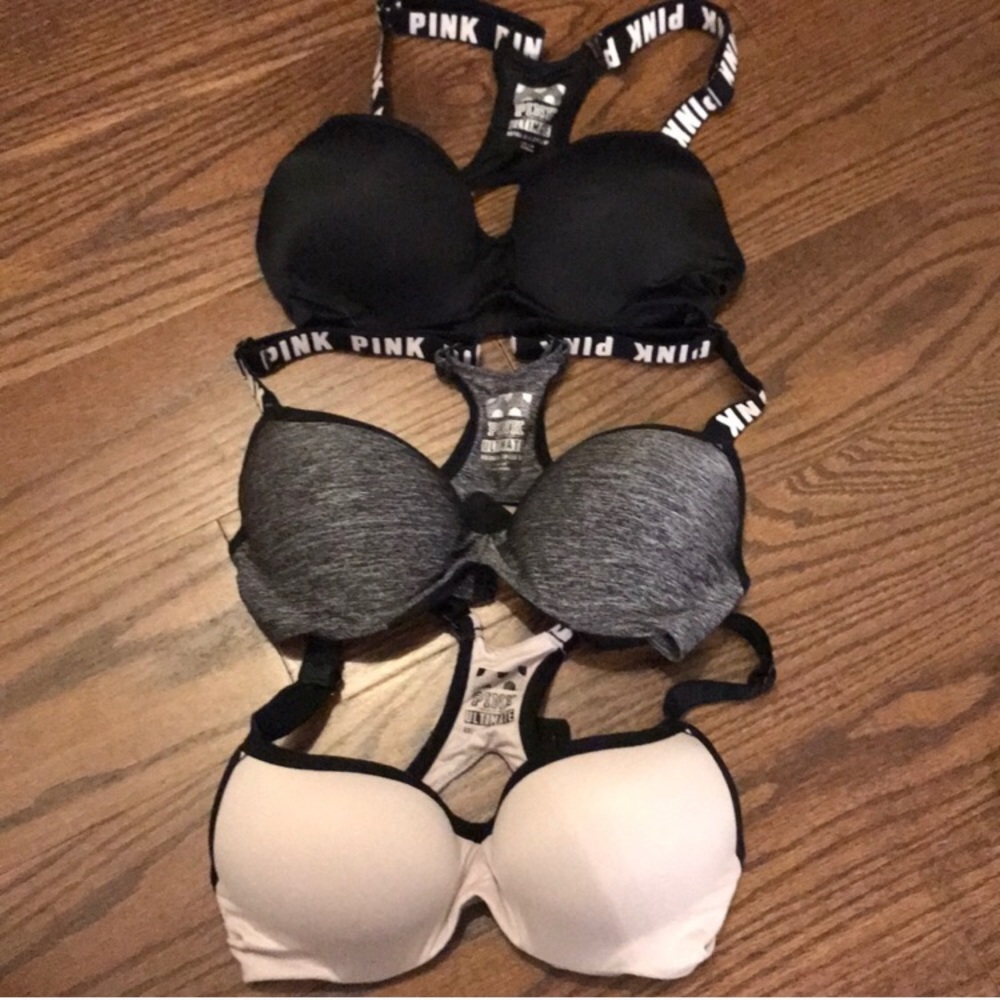 VS Pink Racerback Push-up Bras